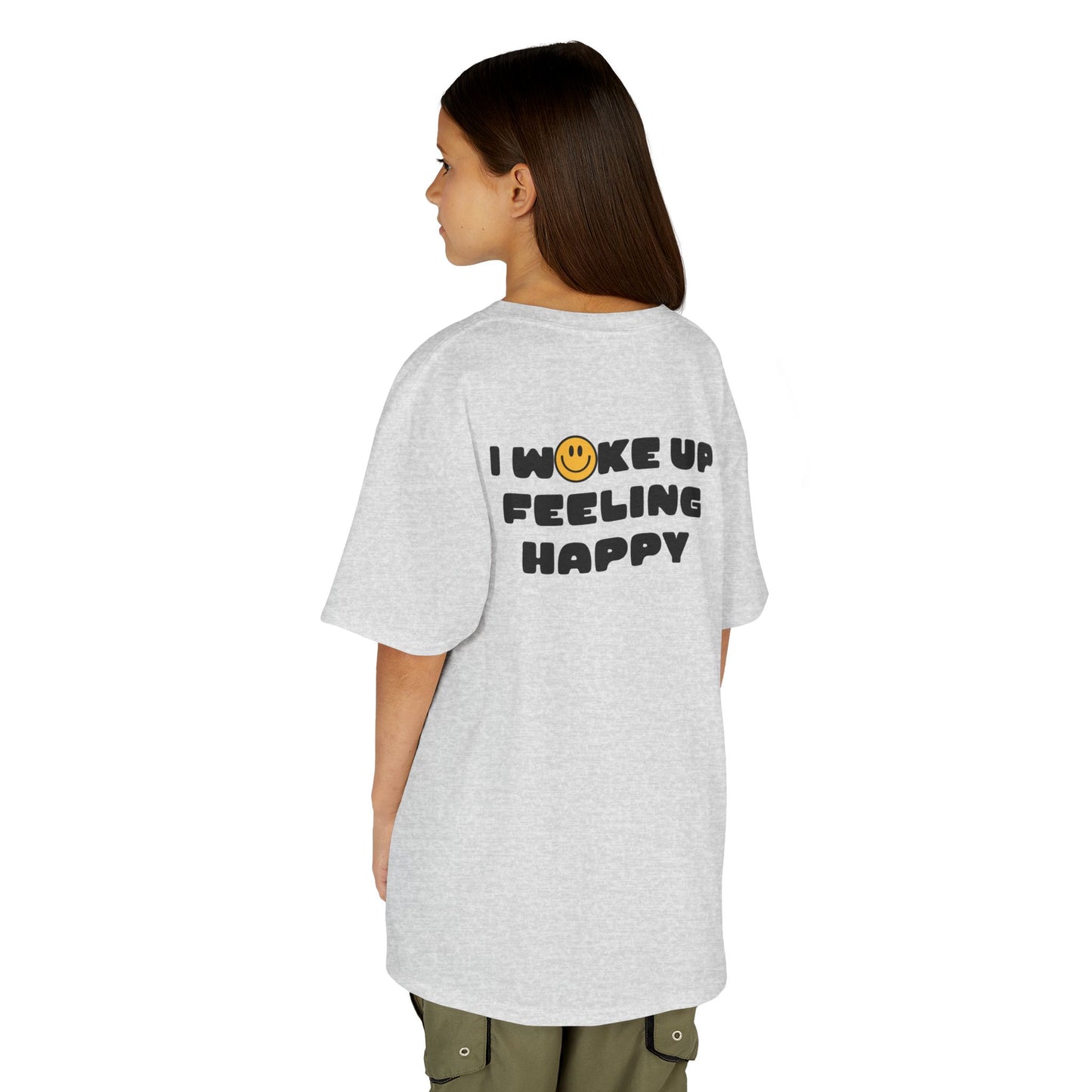Youth I Woke Up Feeling Happy Front Back Tee