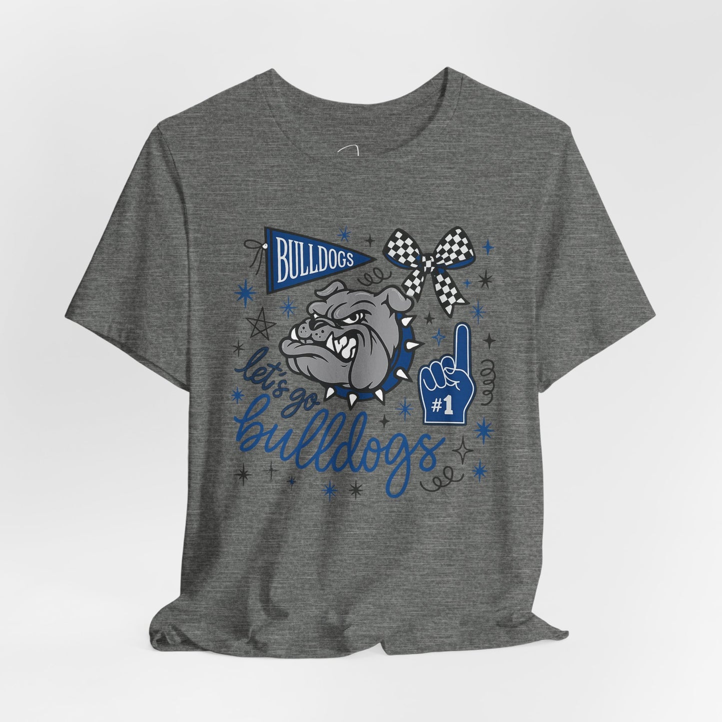Lets Go Bulldogs Bella Canvas Tee