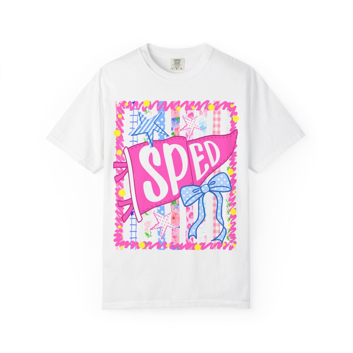 SPED Pennant Flag Stripes Comfort Colors