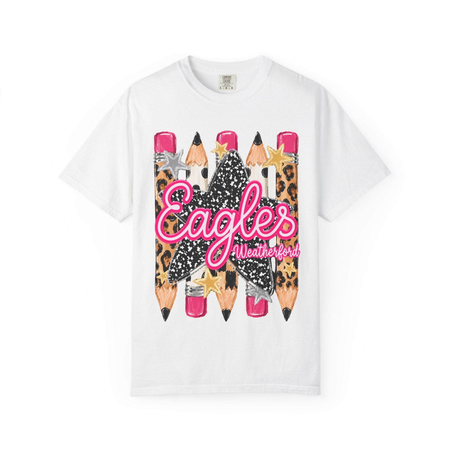 Weatherford Eagles Pencil Tee Comfort Colors