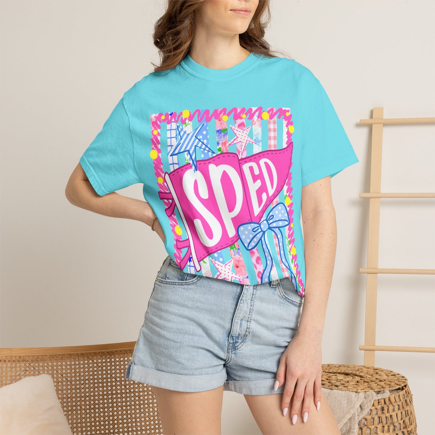 SPED Pennant Flag Stripes Comfort Colors