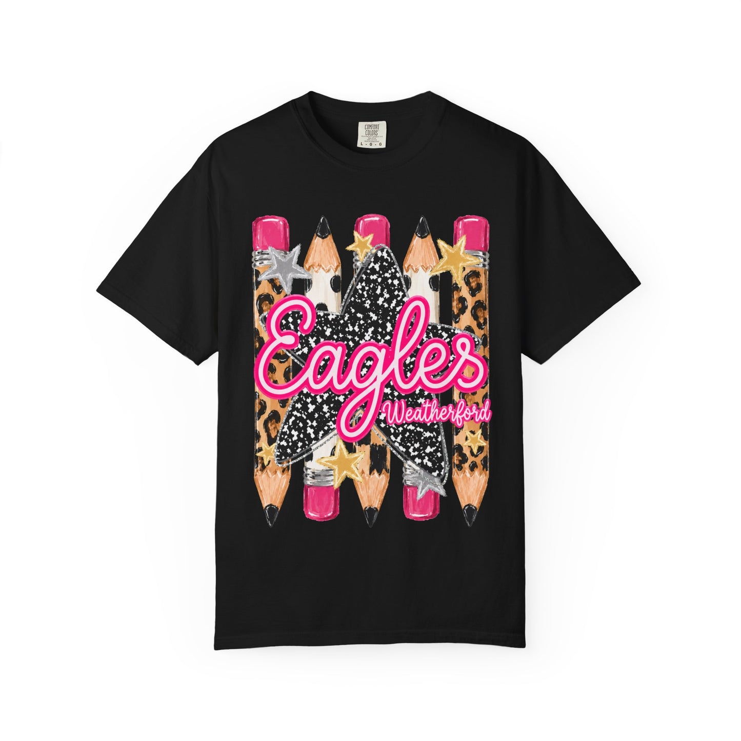 Weatherford Eagles Pencil Tee Comfort Colors