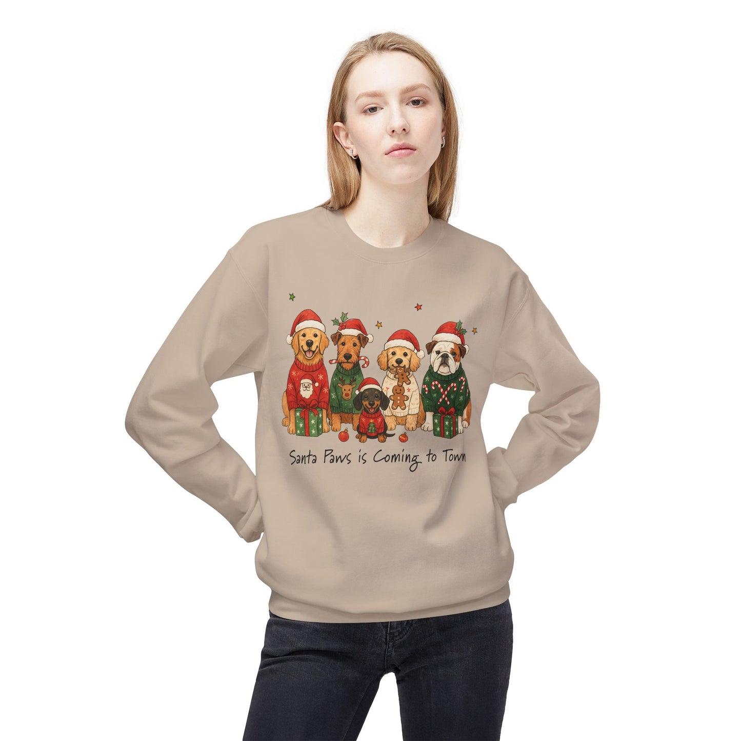 Santa Paws is Coming to Town Crewneck
