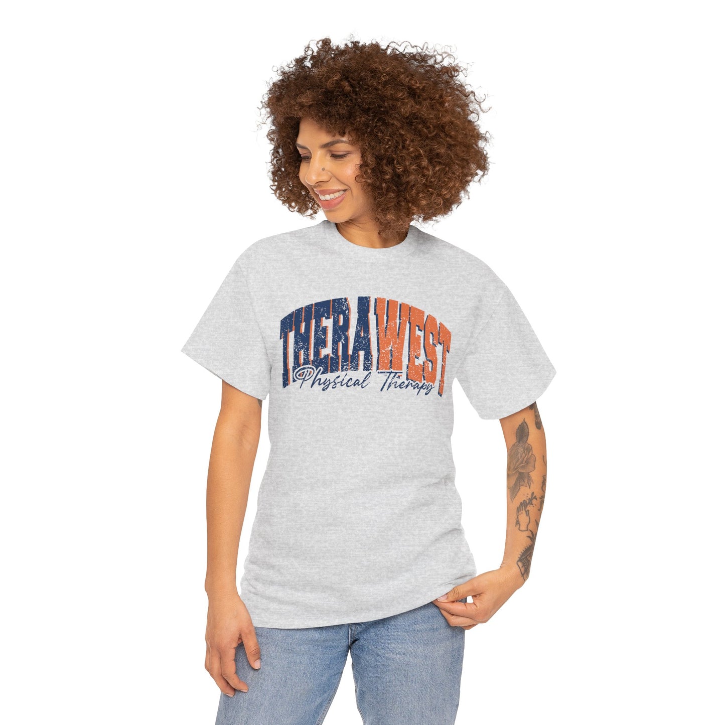 TheraWest Varsity Style Grunge Look Gildan Tee