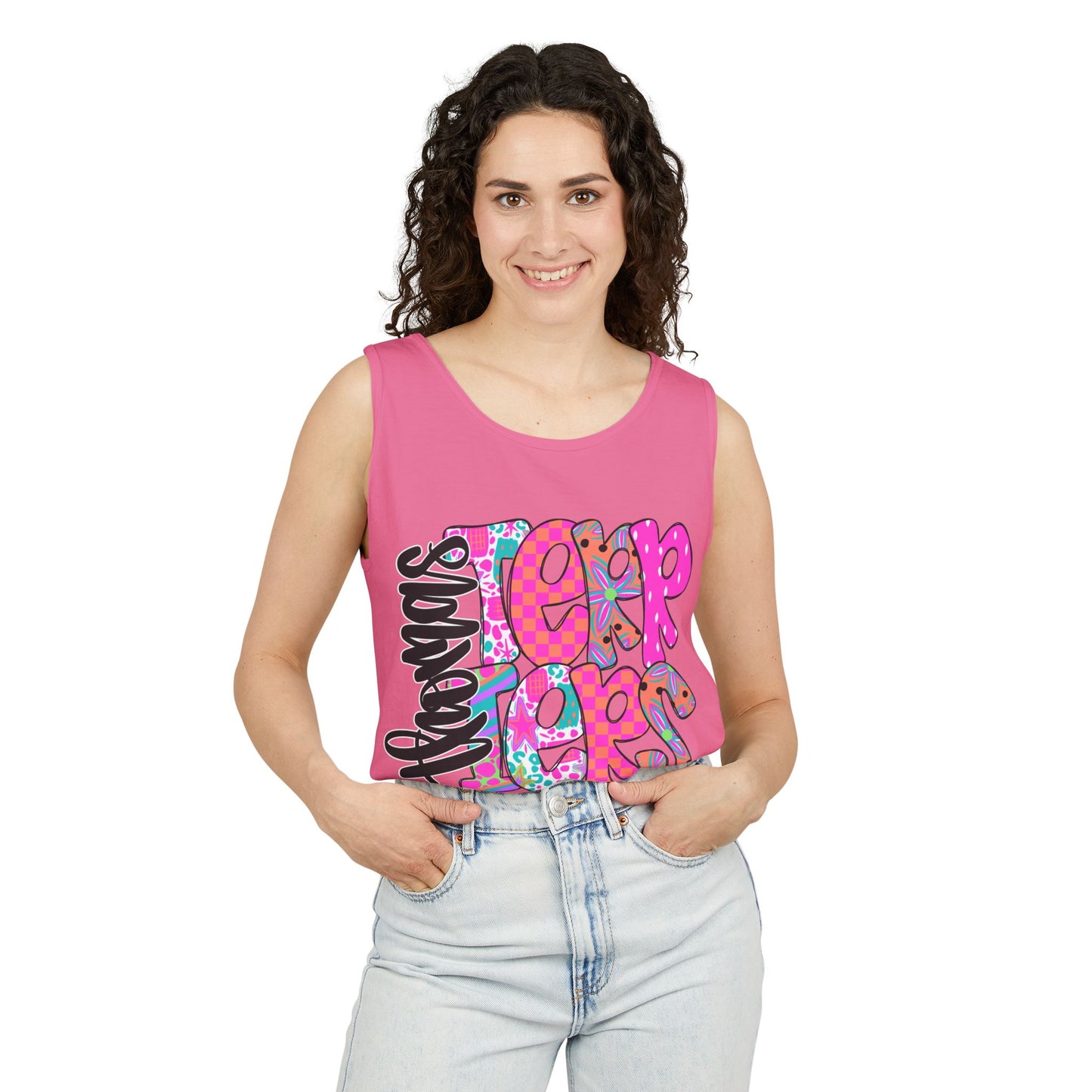 Thomas Terrier Stacked Tank Top Comfort Colors