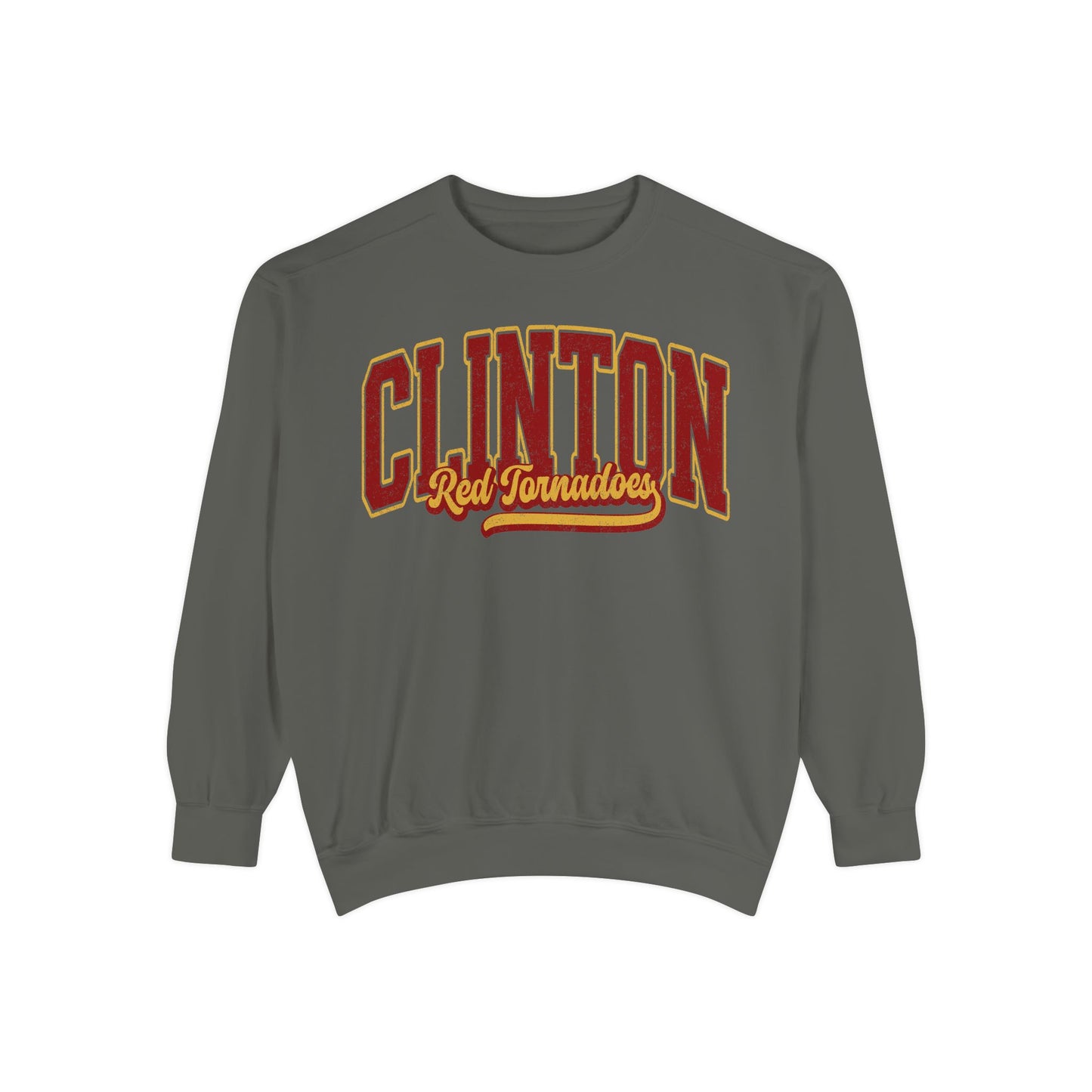 Clinton Red Tornadoes Heavy Weight Comfort Colors Crewneck
