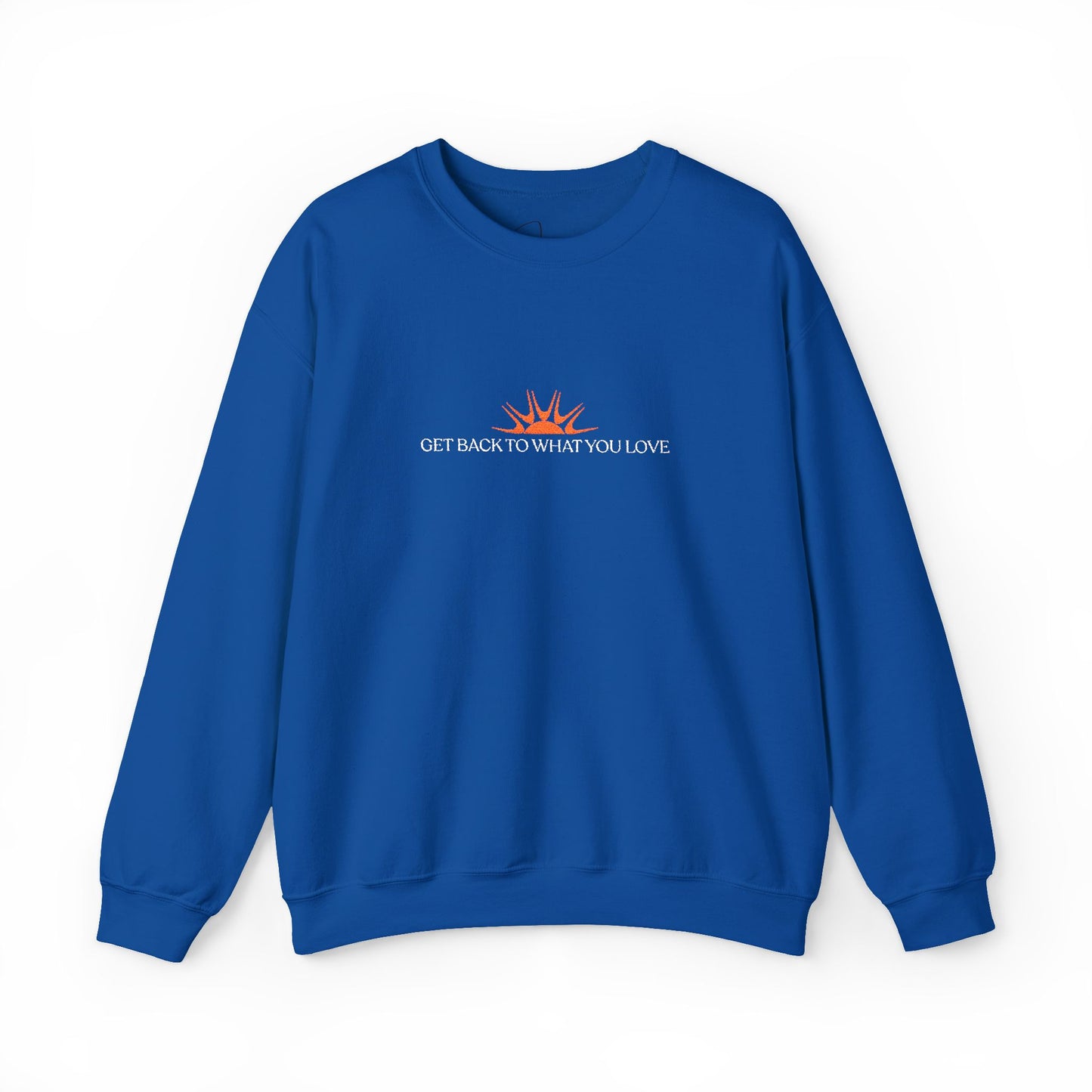 Embroidered Classic Get Back to What You Love TheraWest Crewneck