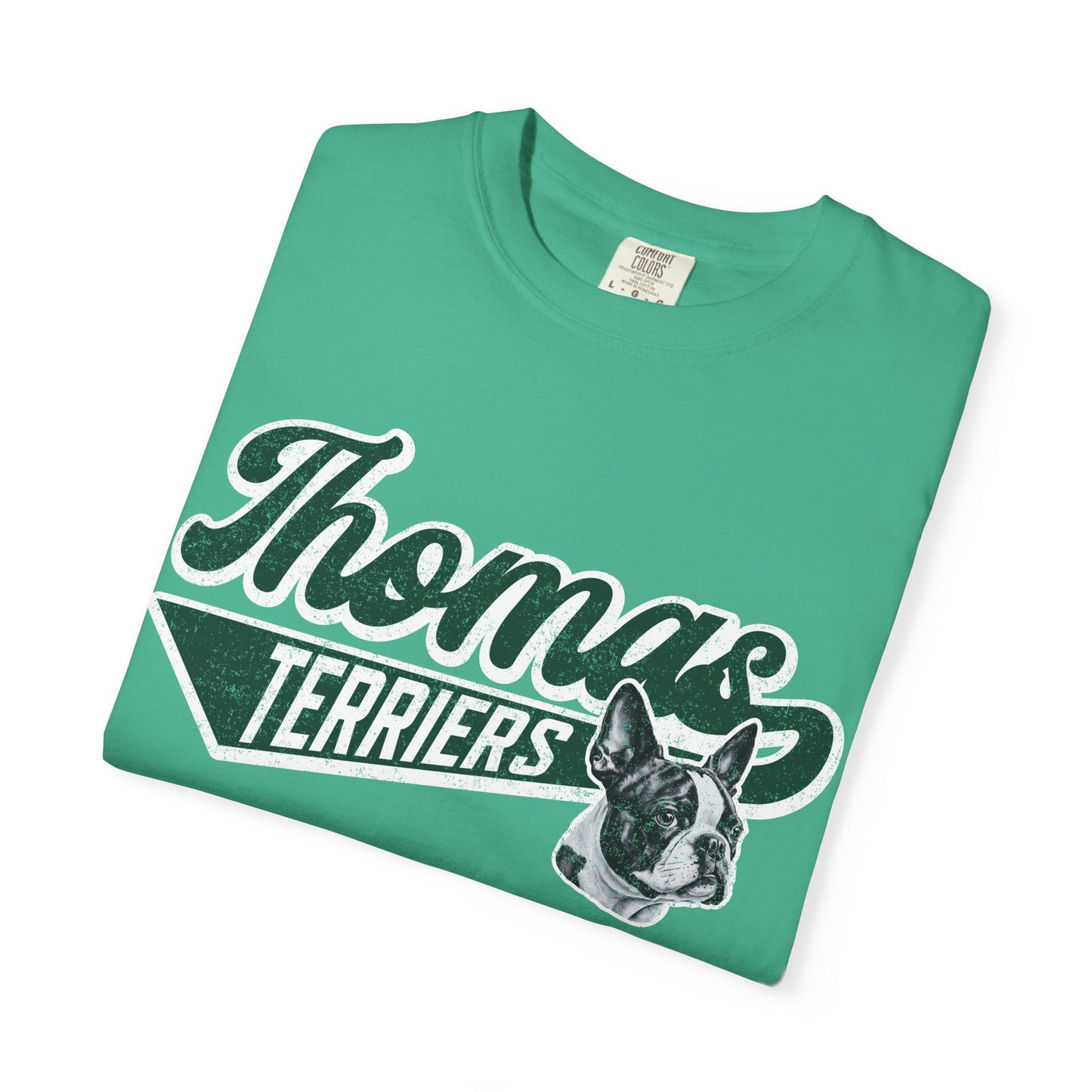 Thomas Terriers Retro w/ mascot Comfort Colors Tee