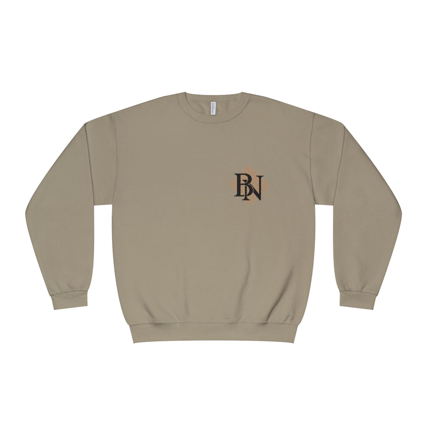 Burlap Napkin Crewneck Black Logo
