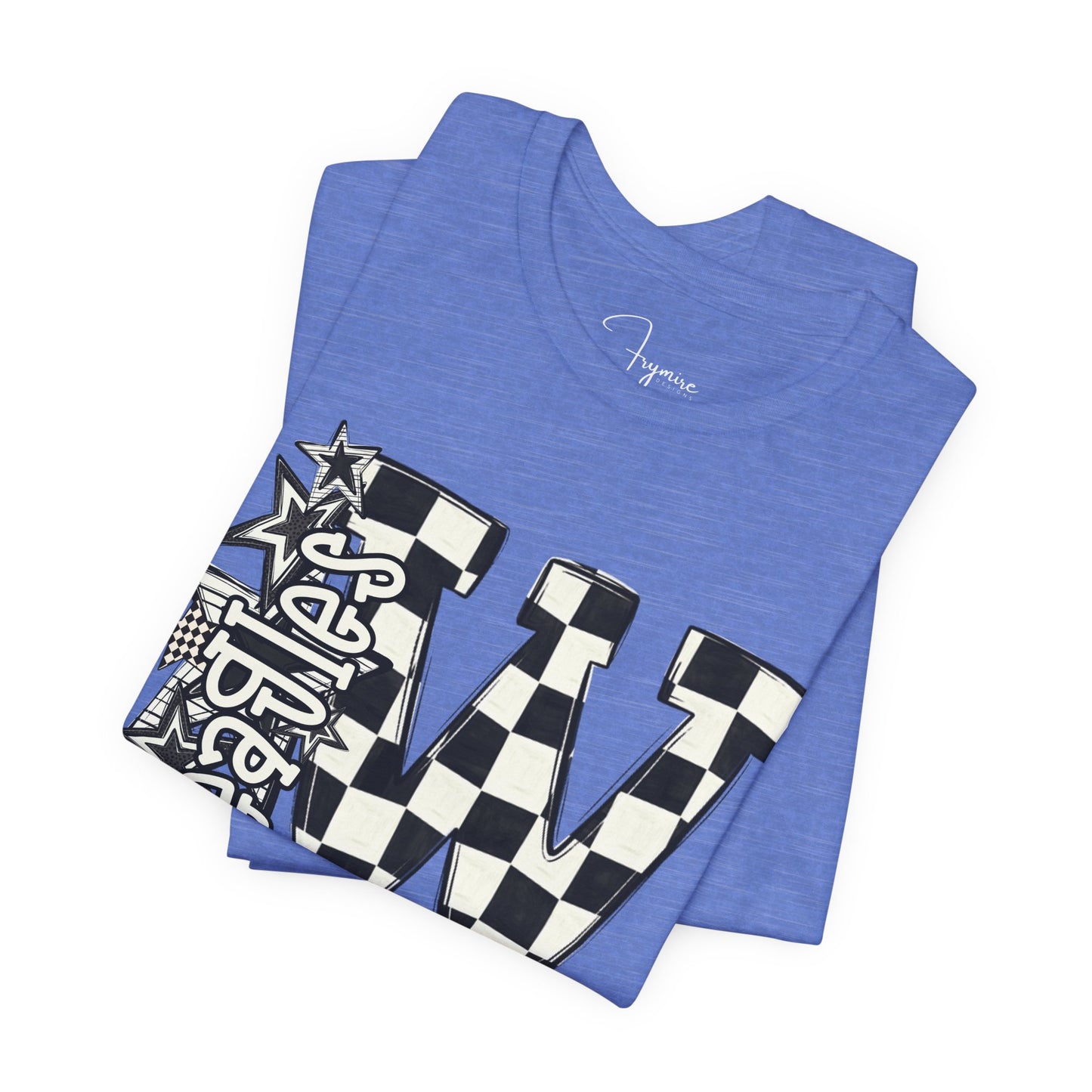 Checkered Weatherford Eagles Bella Canvas Tee