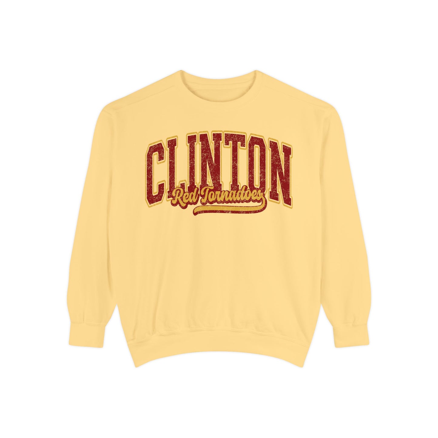 Clinton Red Tornadoes Heavy Weight Comfort Colors Crewneck