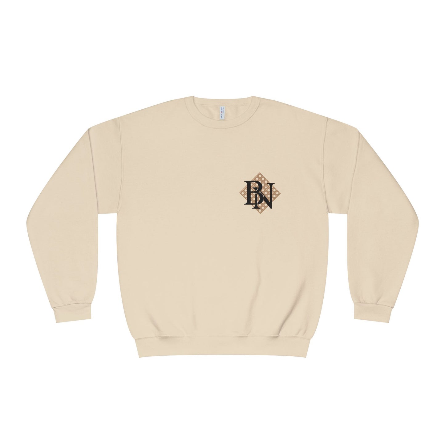 Burlap Napkin Crewneck Black Logo