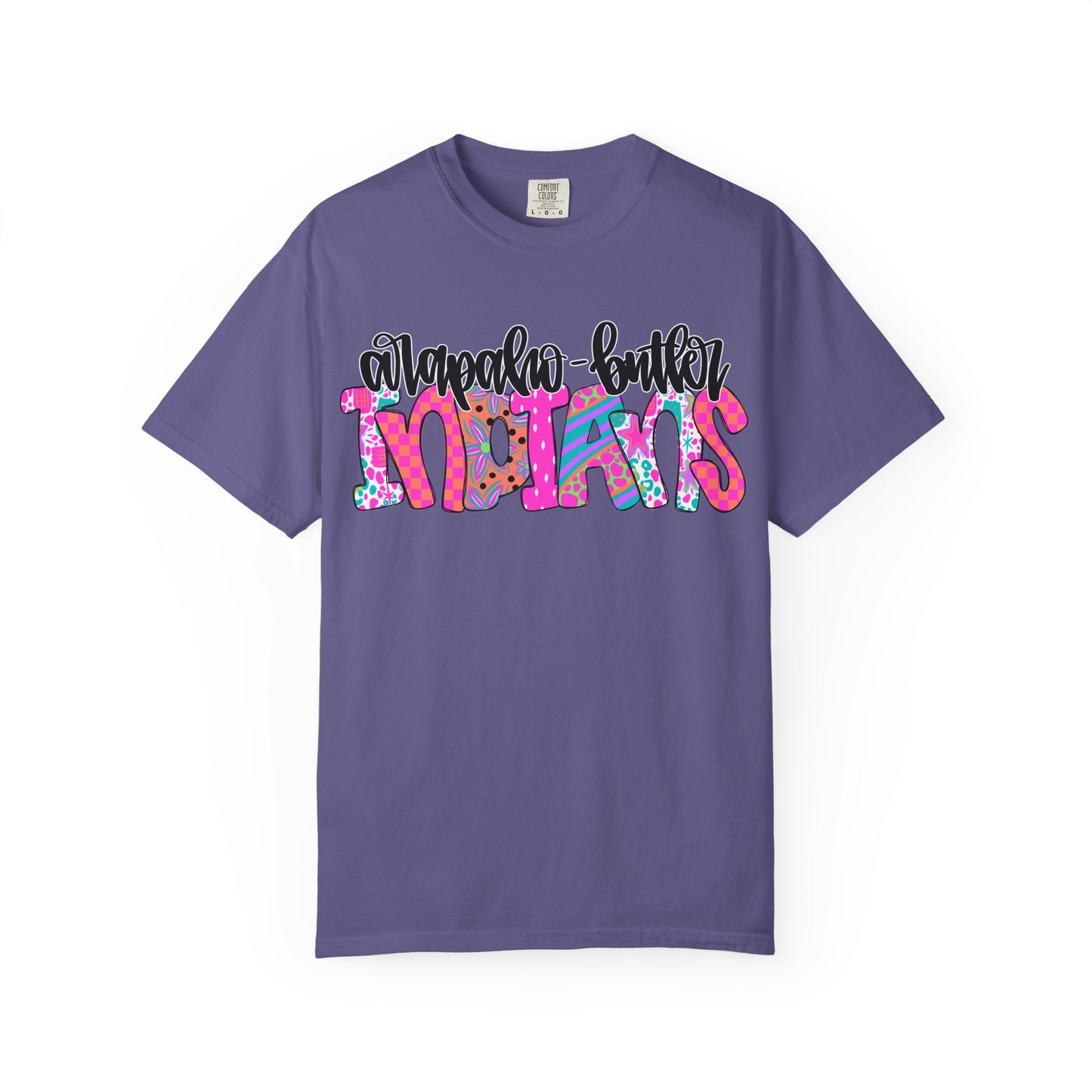 AB Indians Funky Stacked Comfort Colors Tee