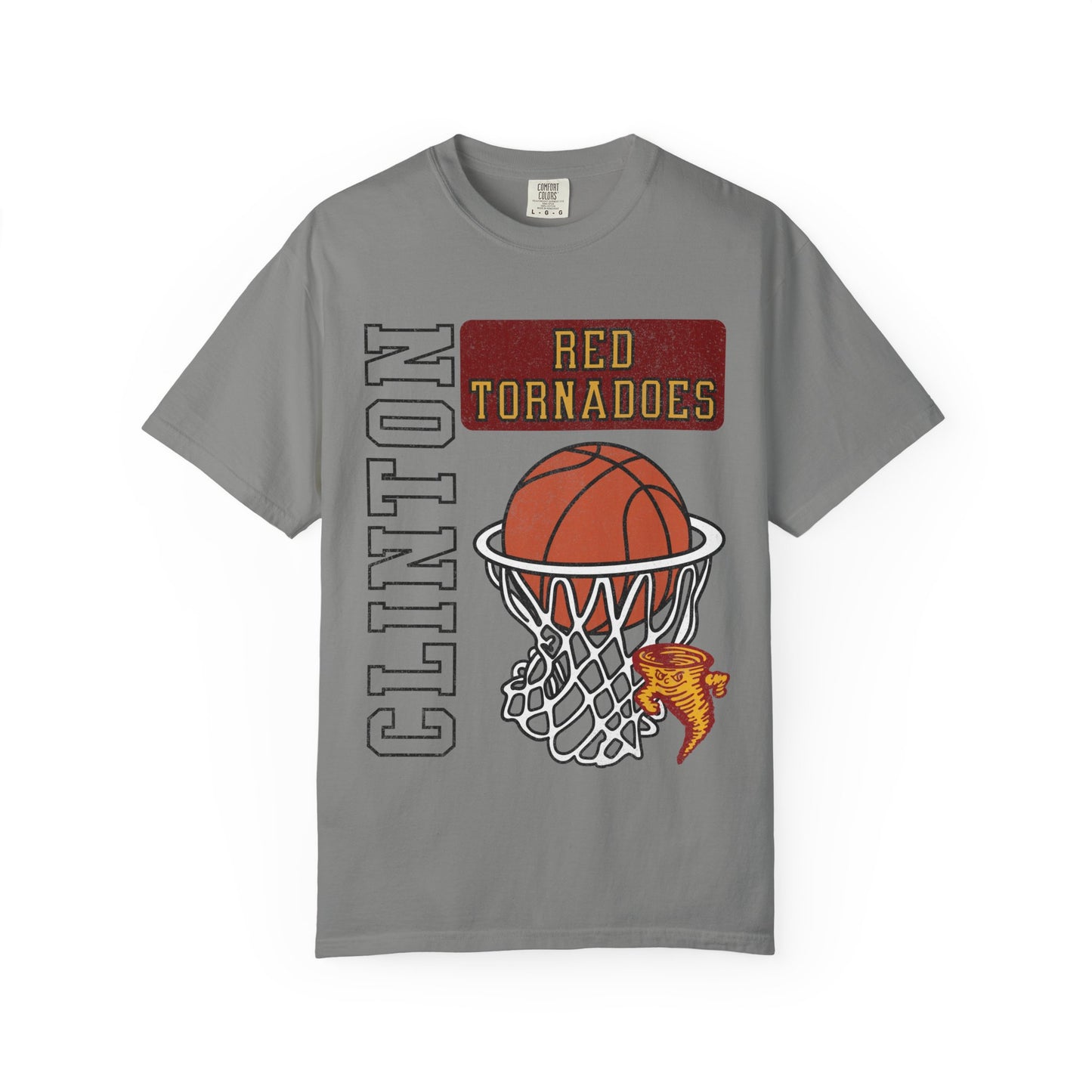 Clinton Old School Style Basketball Tee Comfort Colors