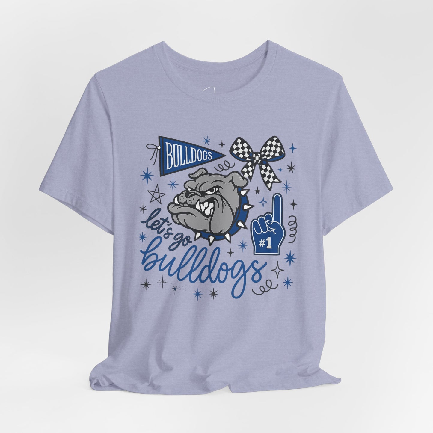 Lets Go Bulldogs Bella Canvas Tee