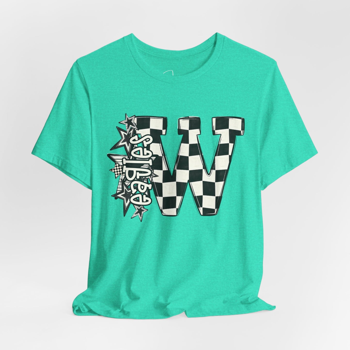 Checkered Weatherford Eagles Bella Canvas Tee