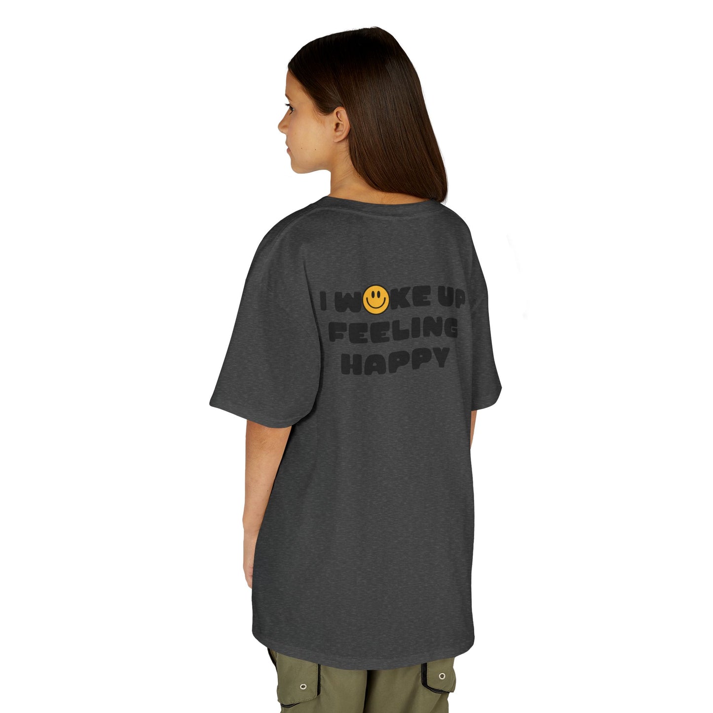 Youth I Woke Up Feeling Happy Front Back Tee