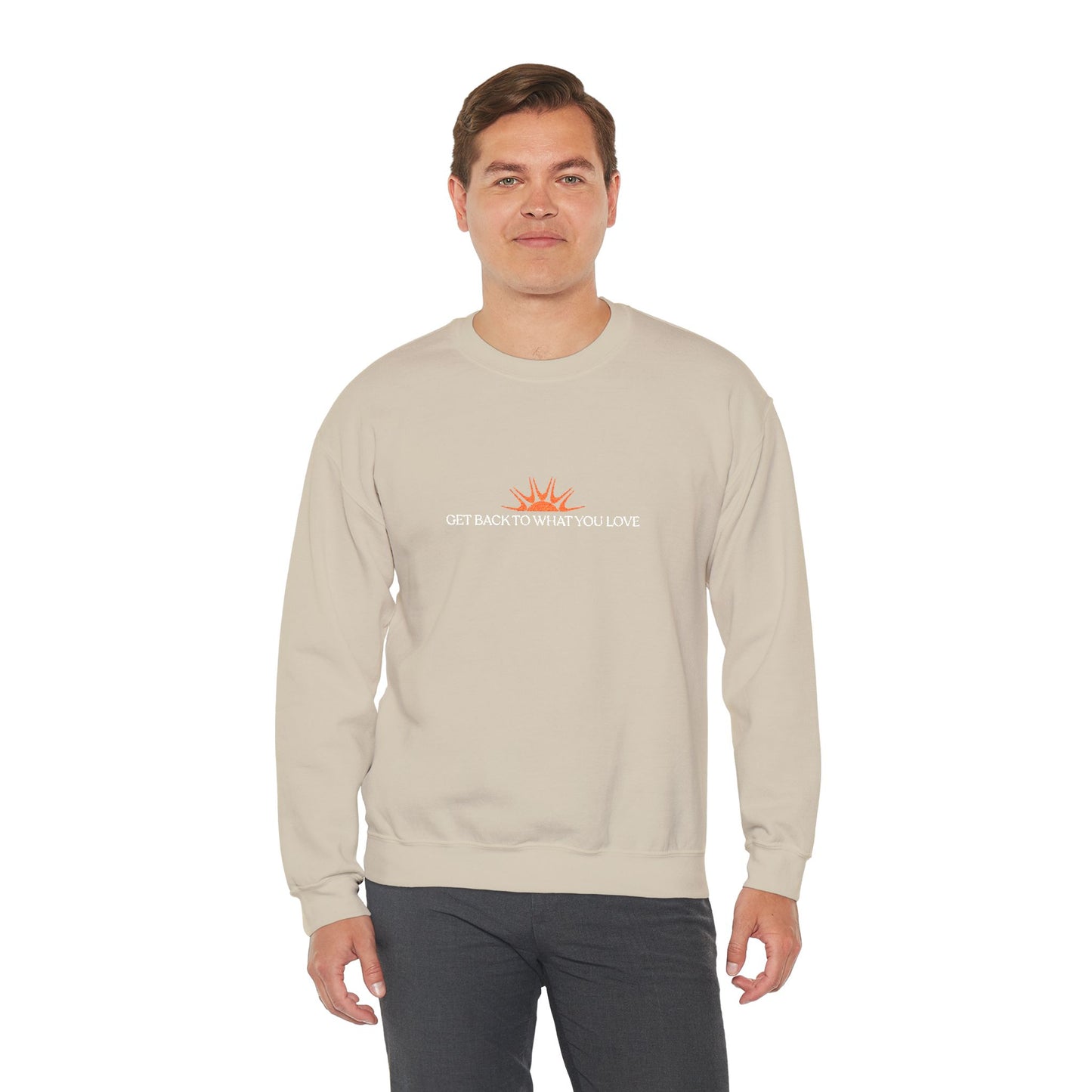 Embroidered Classic Get Back to What You Love TheraWest Crewneck