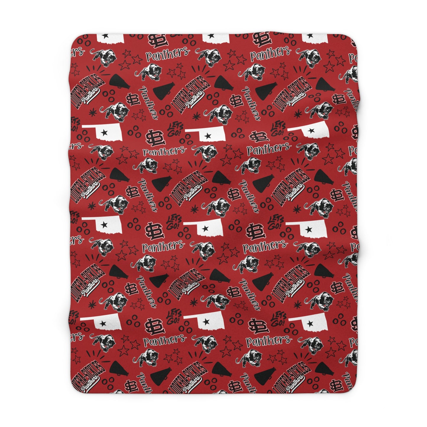 LS Panthers Sherpa Fleece Blanket