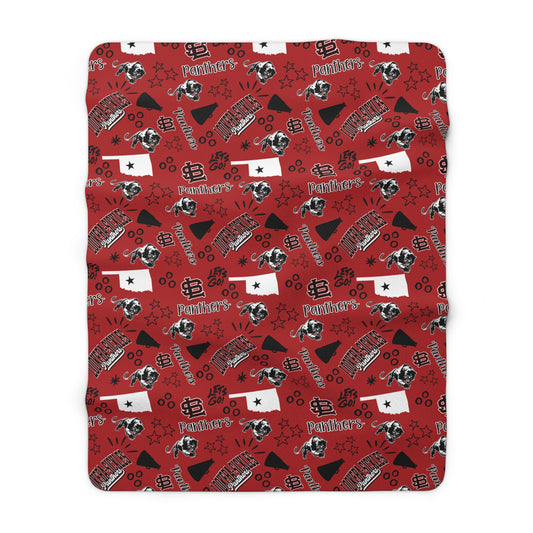 LS Panthers Sherpa Fleece Blanket