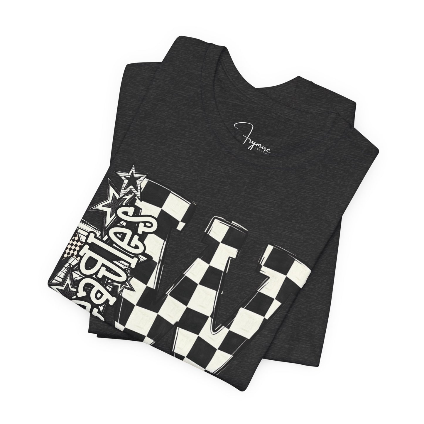 Checkered Weatherford Eagles Bella Canvas Tee