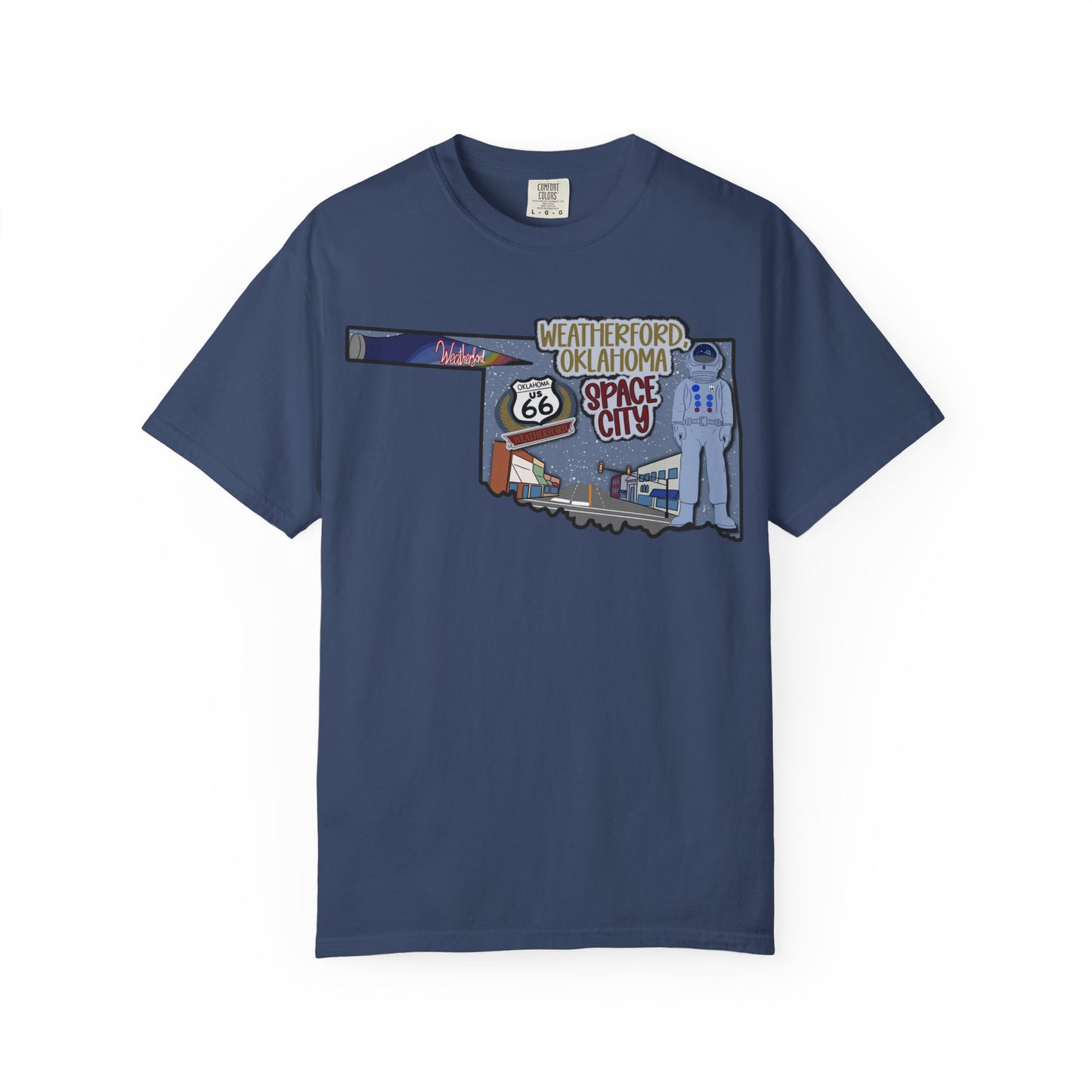 Weatherford Oklahoma Space City Rt 66 Tee