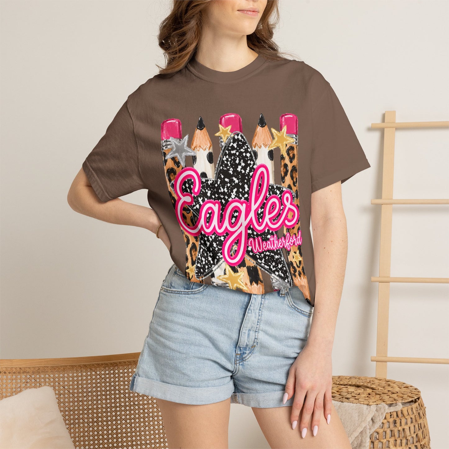 Weatherford Eagles Pencil Tee Comfort Colors