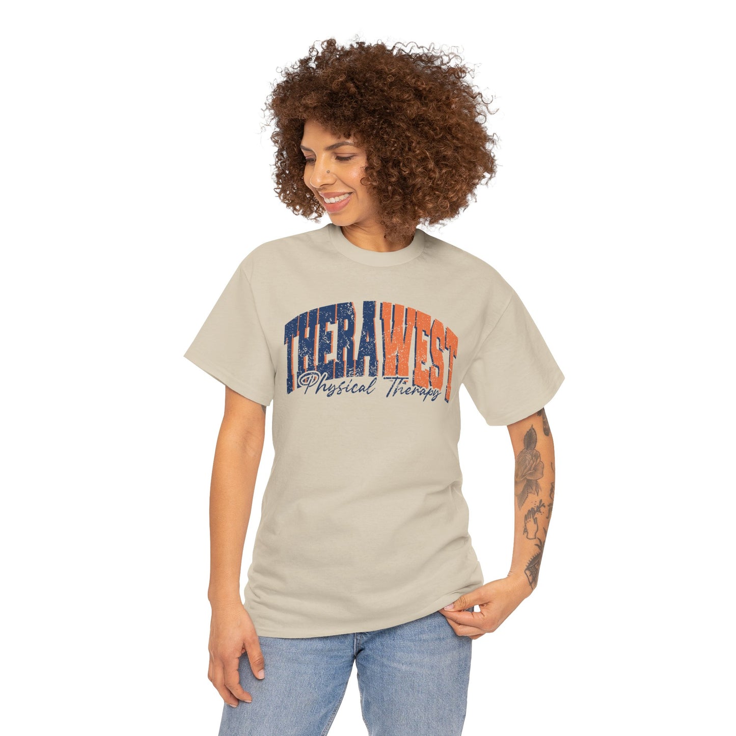 TheraWest Varsity Style Grunge Look Gildan Tee