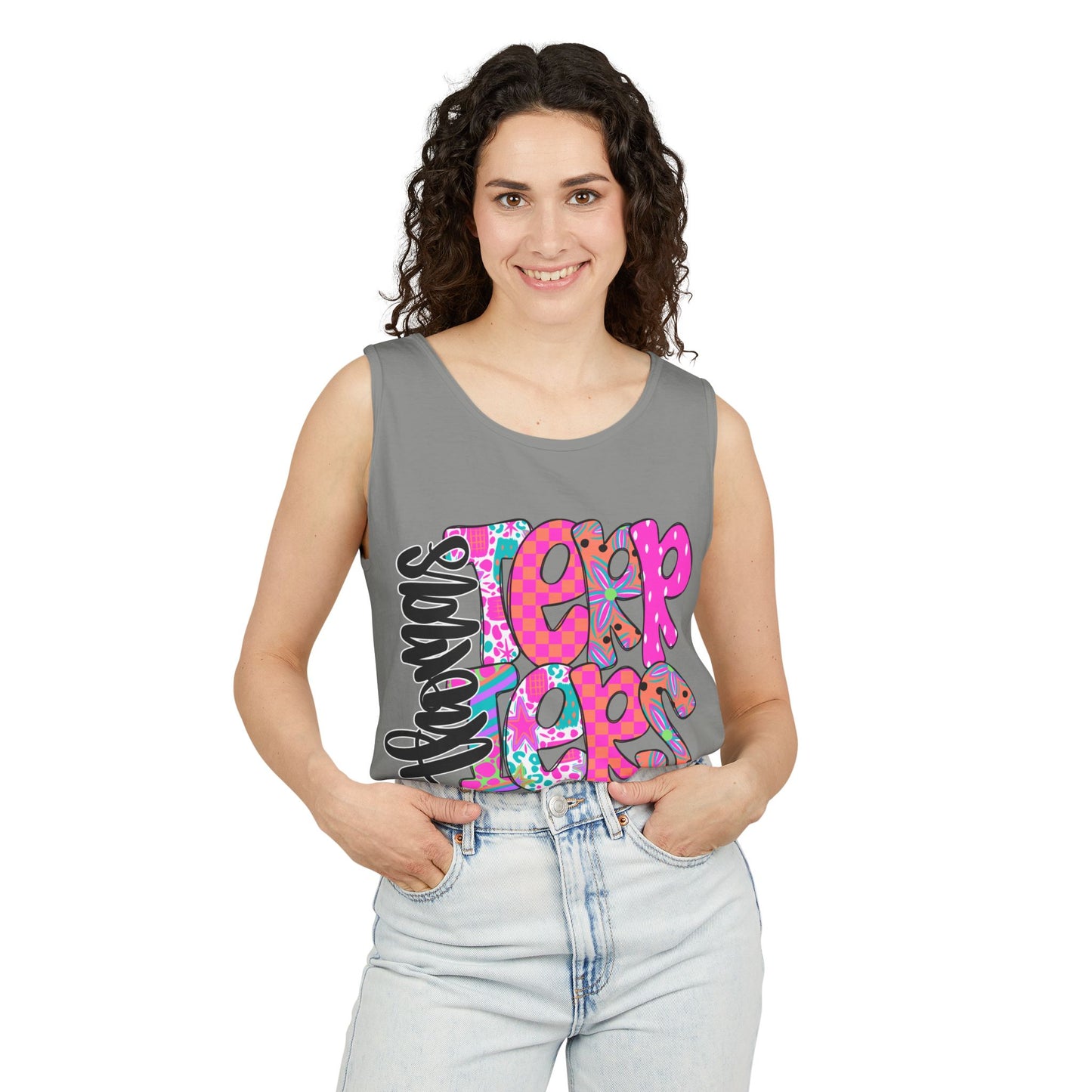 Thomas Terrier Stacked Tank Top Comfort Colors