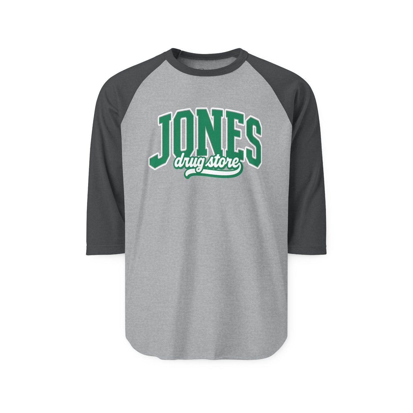 Unisex Three-Quarter Sleeve Raglan Shirt Jones Drug Store
