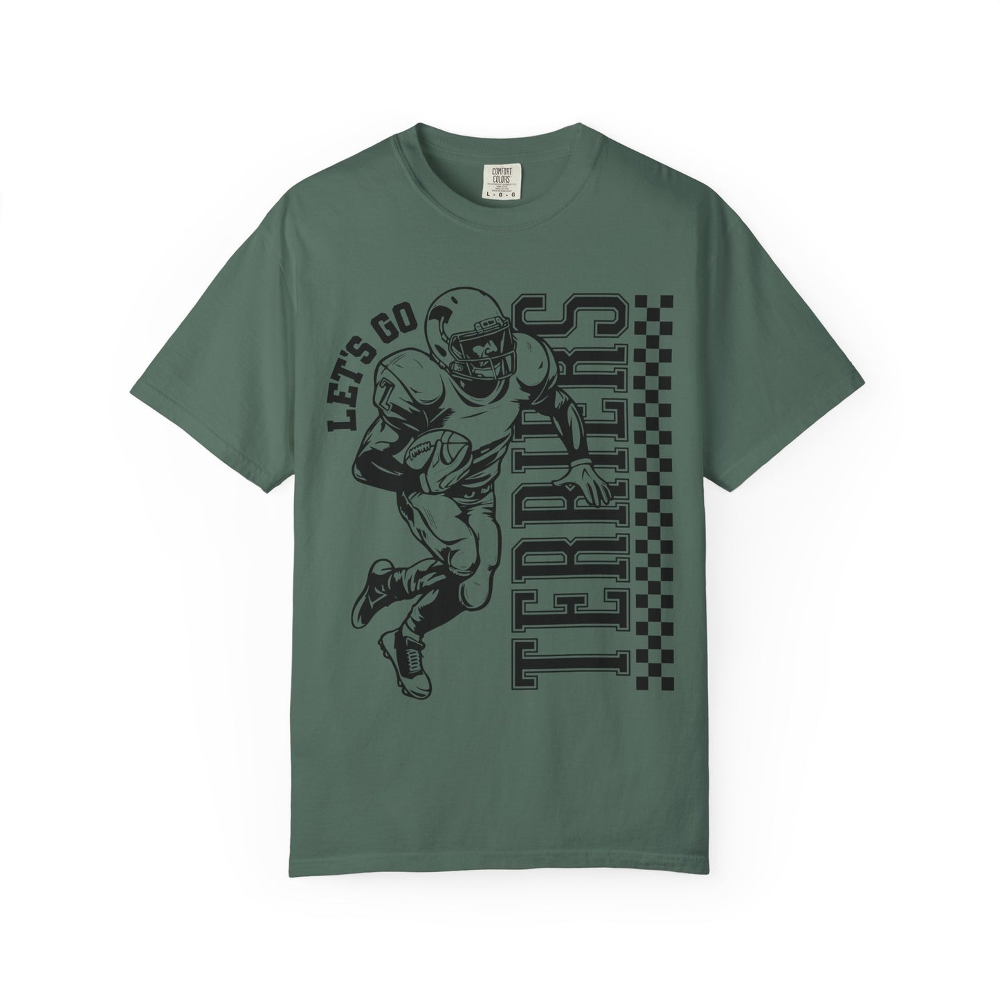 Lets go Terriers Football Comfort Colors Tee