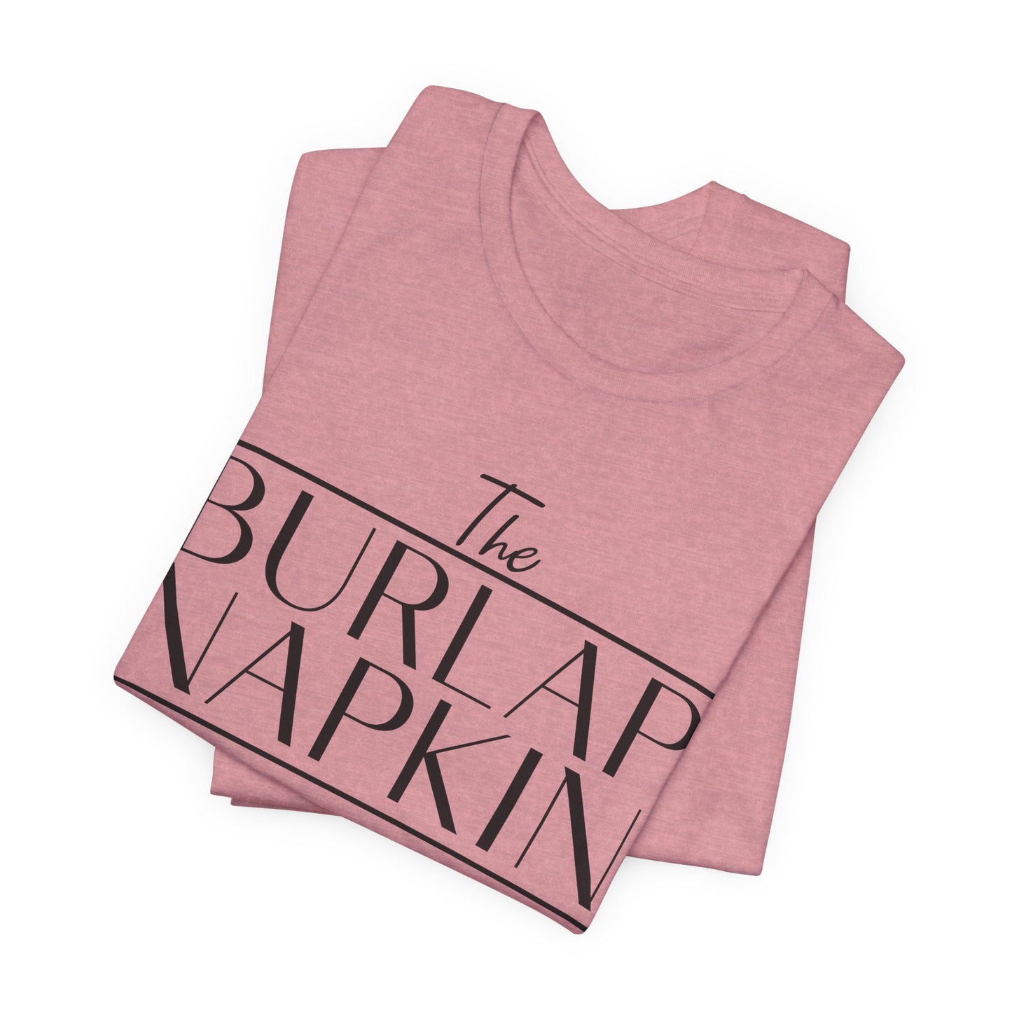 Burlap Napkin Front Only Bella Canvas