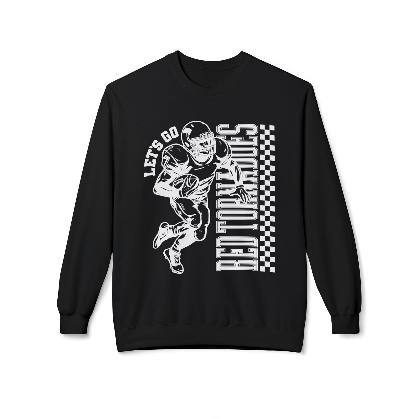 Red Tornadoes Football Lets Go Softstyle Crewneck