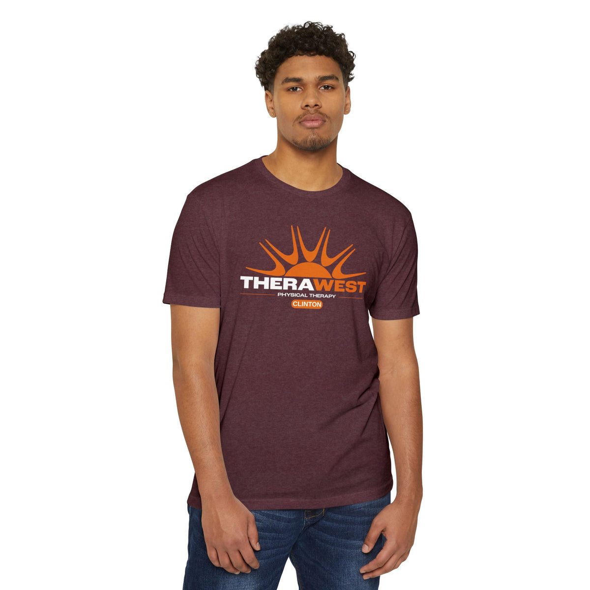 TheraWest Centered Location Unisex CVC Jersey T-shirt