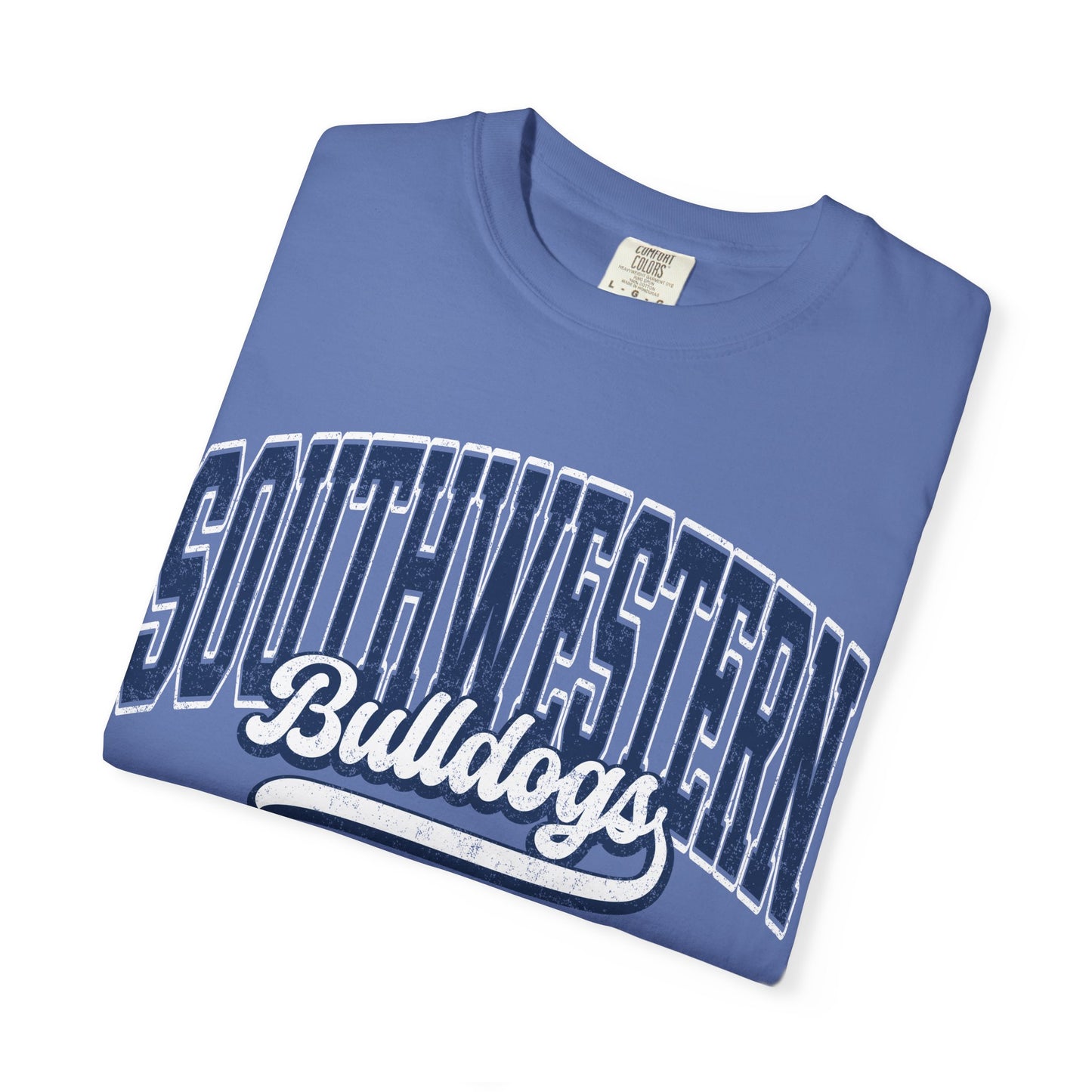 Retro comfort colors tee bulldogs