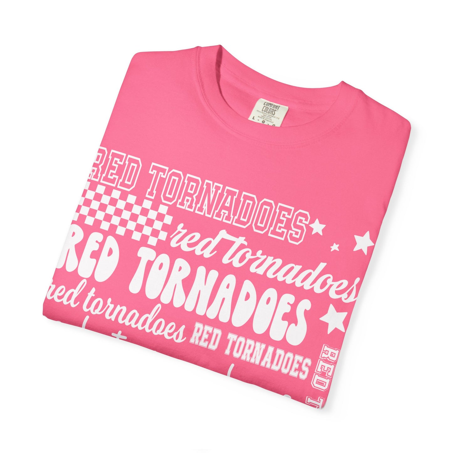 Red Tornadoes Repeated Comfort Colors Tee