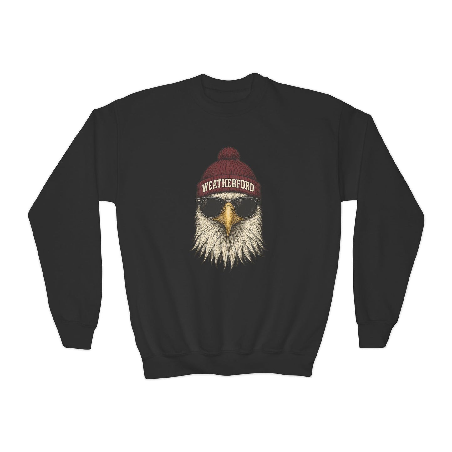Youth Eagle w/ Beanie crewneck