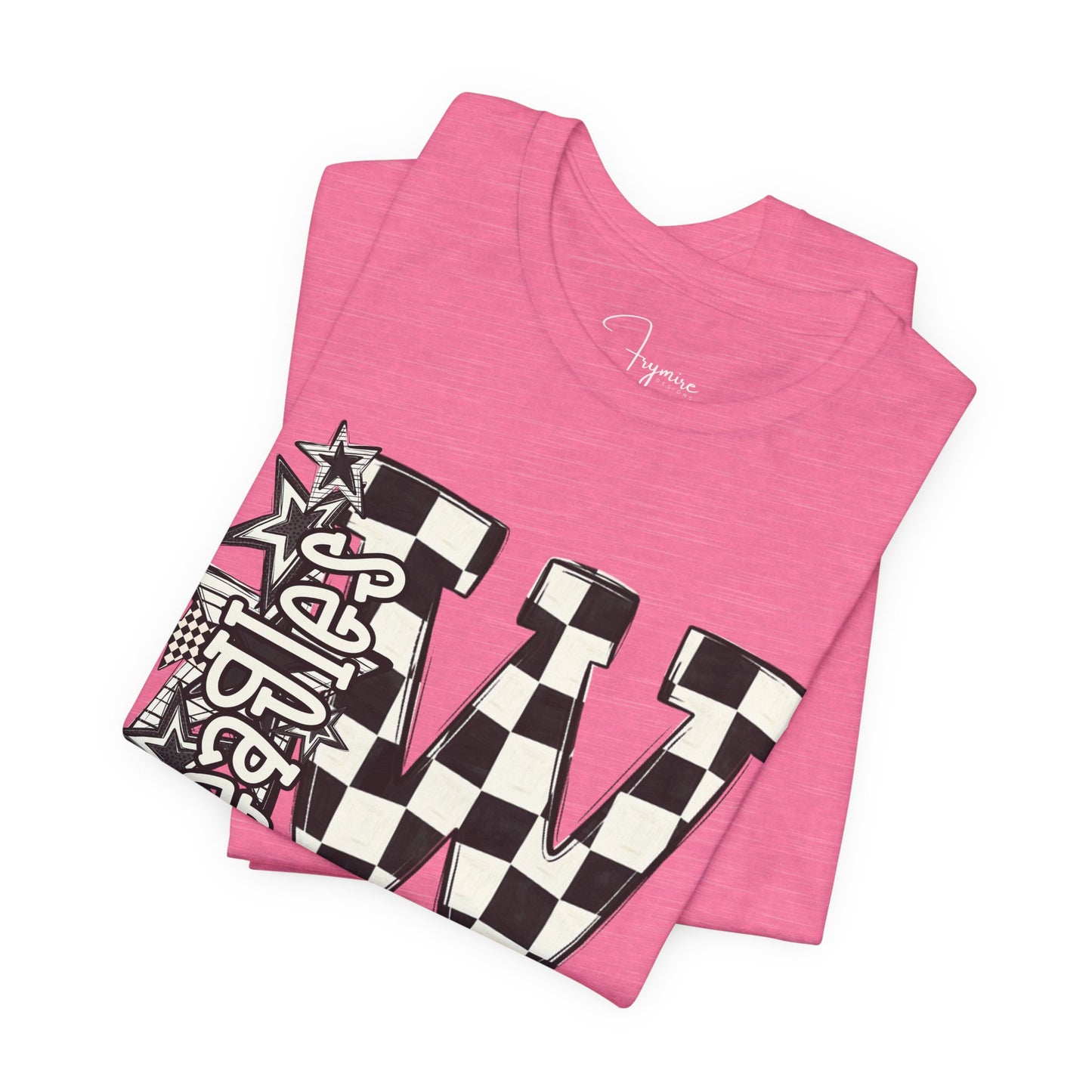 Checkered Weatherford Eagles Bella Canvas Tee