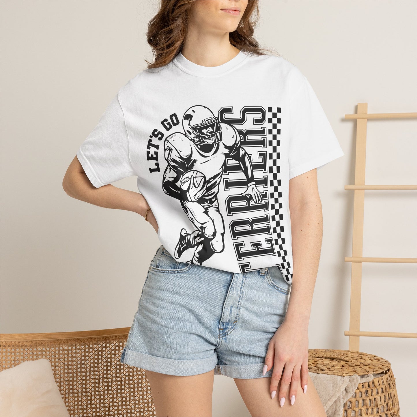 Lets go Terriers Football Comfort Colors Tee