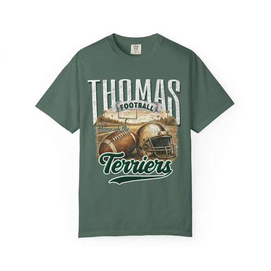 Thomas Terriers Football Retro Comfort Colors