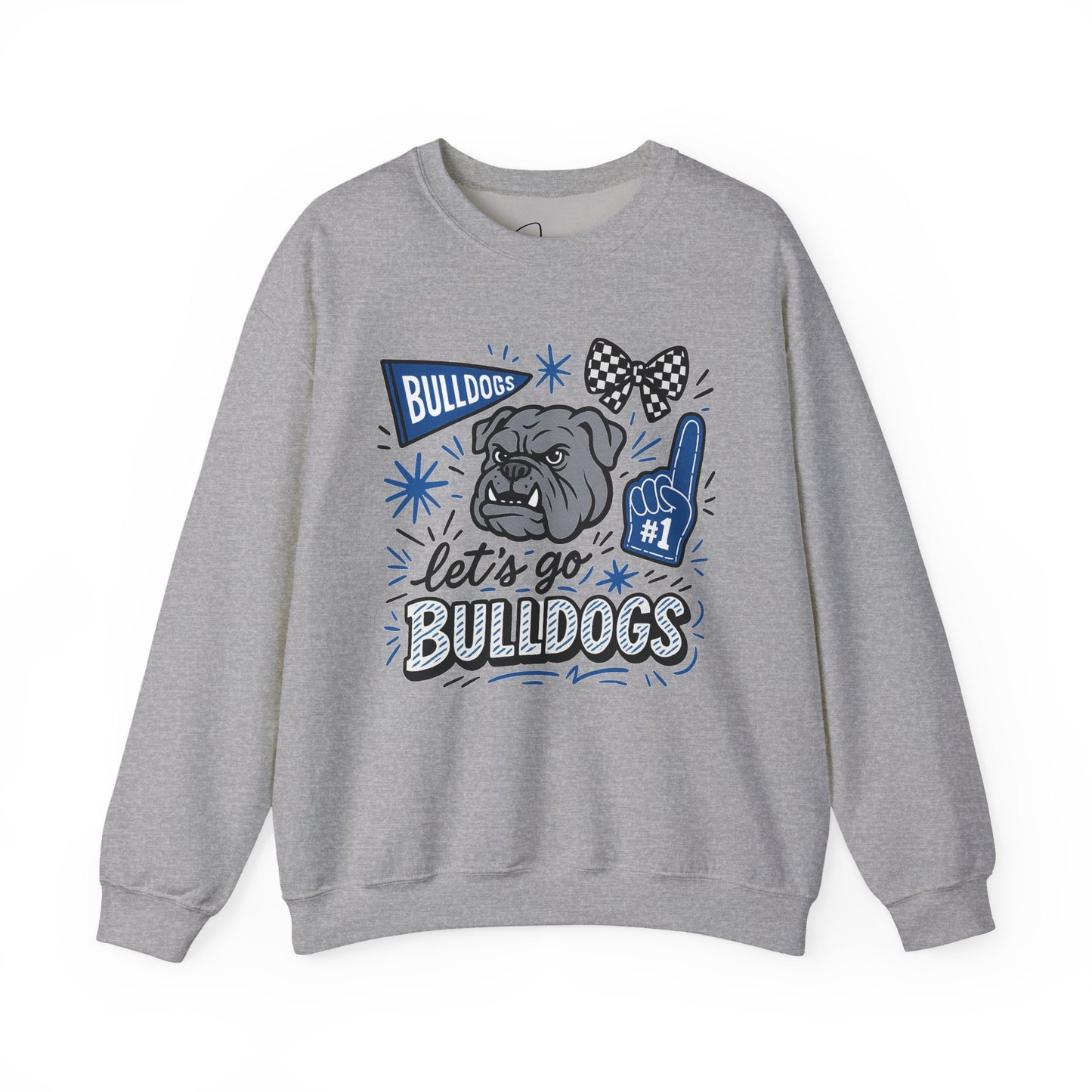 Lets Go Bulldogs Crewneck Sweatshirt