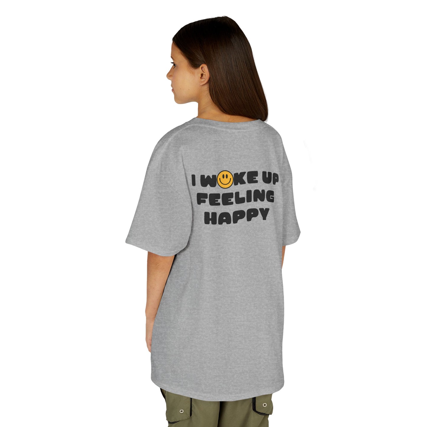 Youth I Woke Up Feeling Happy Front Back Tee