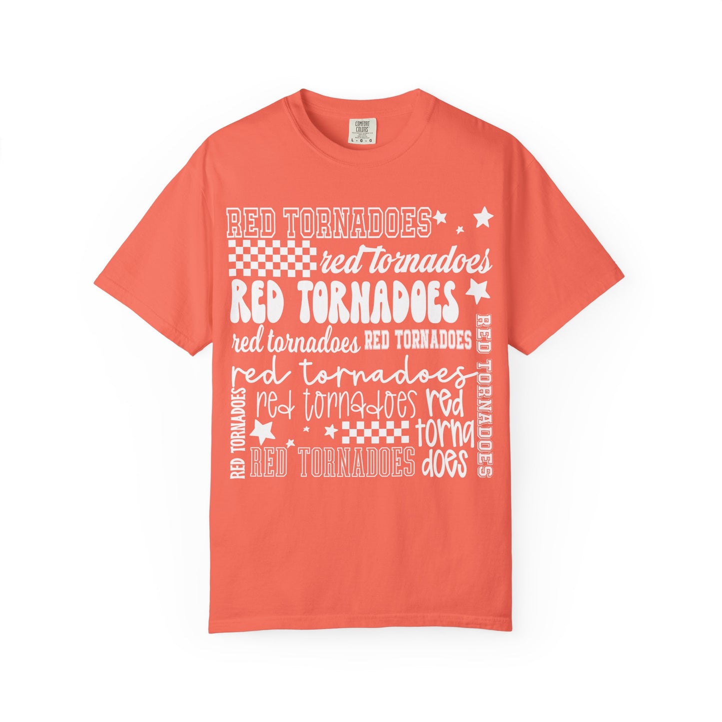 Red Tornadoes Repeated Comfort Colors Tee