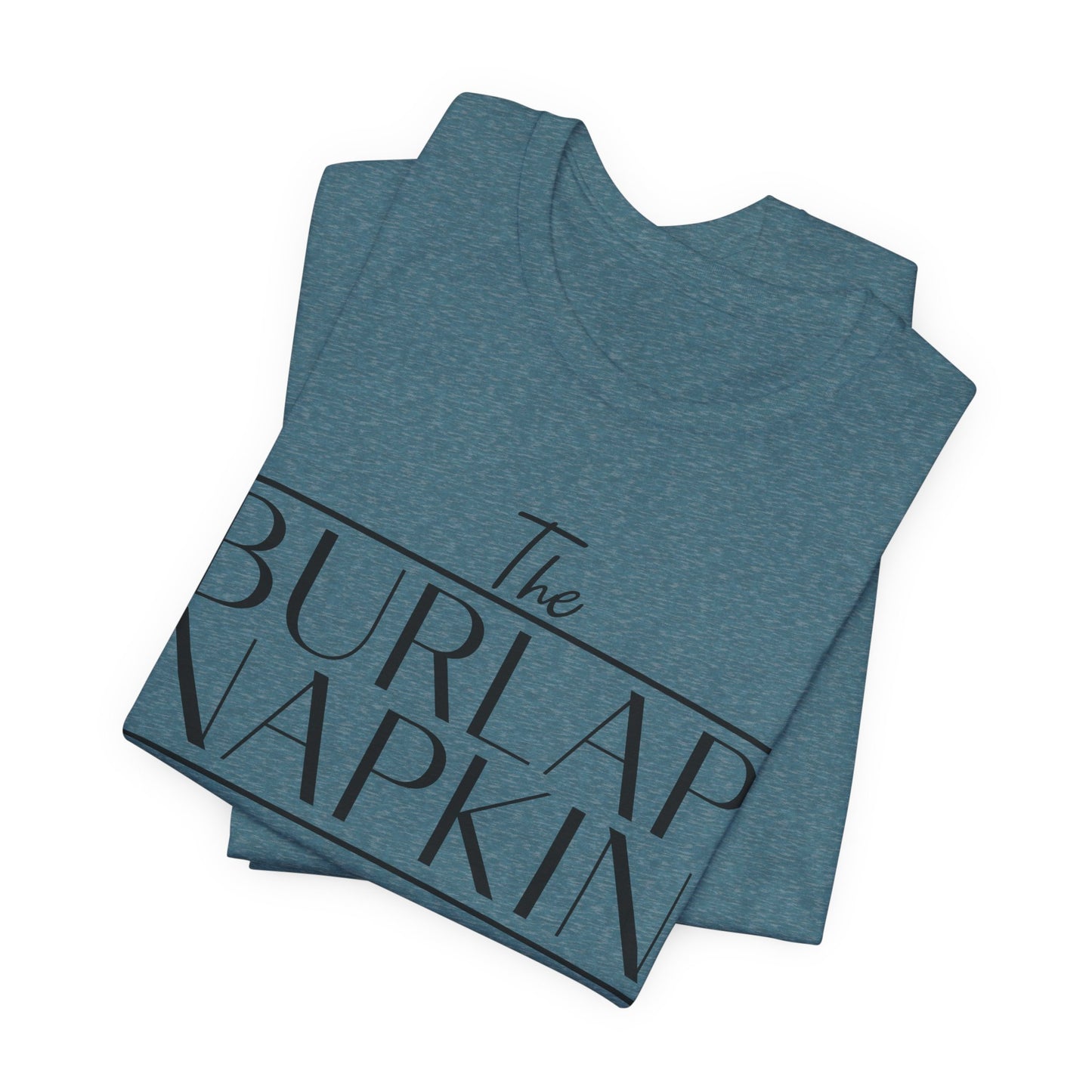 Burlap Napkin Front Only Bella Canvas