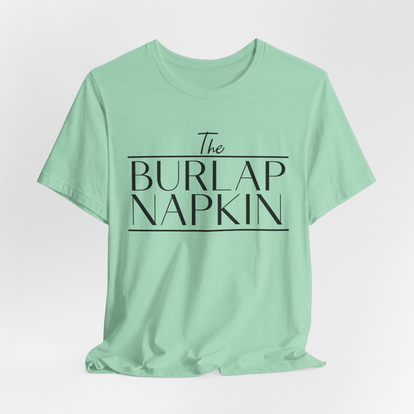Burlap Napkin Front Only Bella Canvas