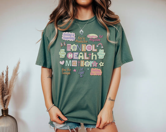 Mental Health Matters Comfort Colors Tee