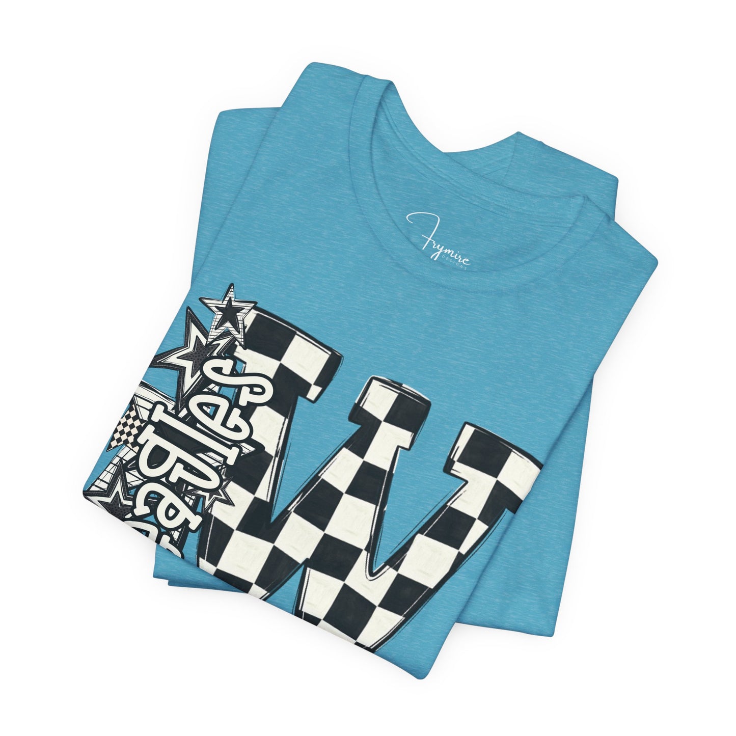 Checkered Weatherford Eagles Bella Canvas Tee