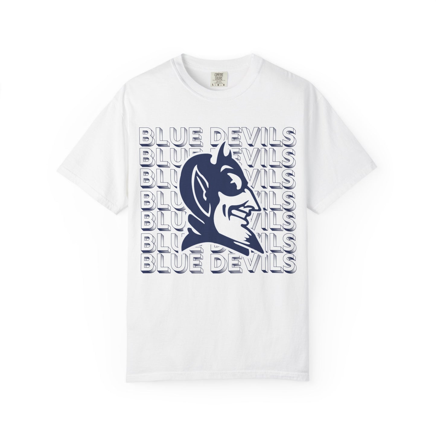 Stacked Blue Devils Comfort Colors