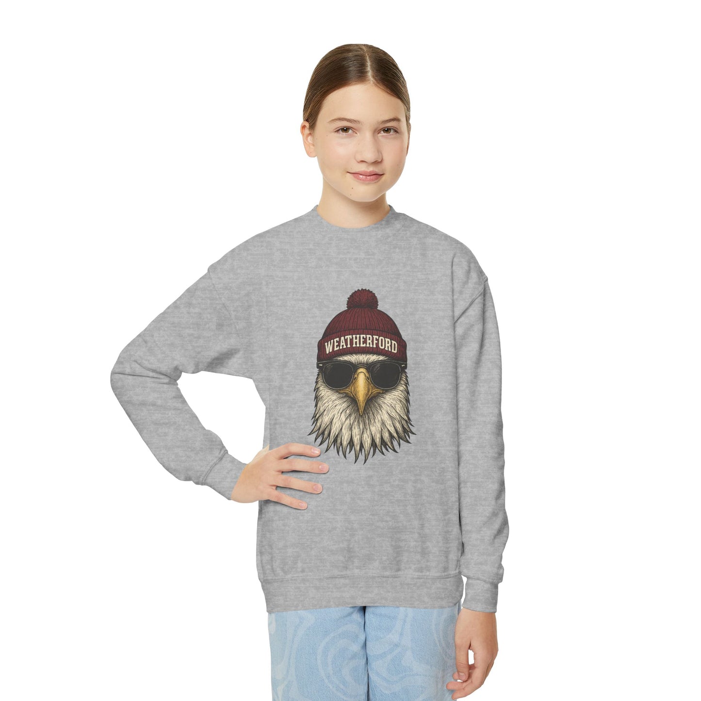Youth Eagle w/ Beanie crewneck