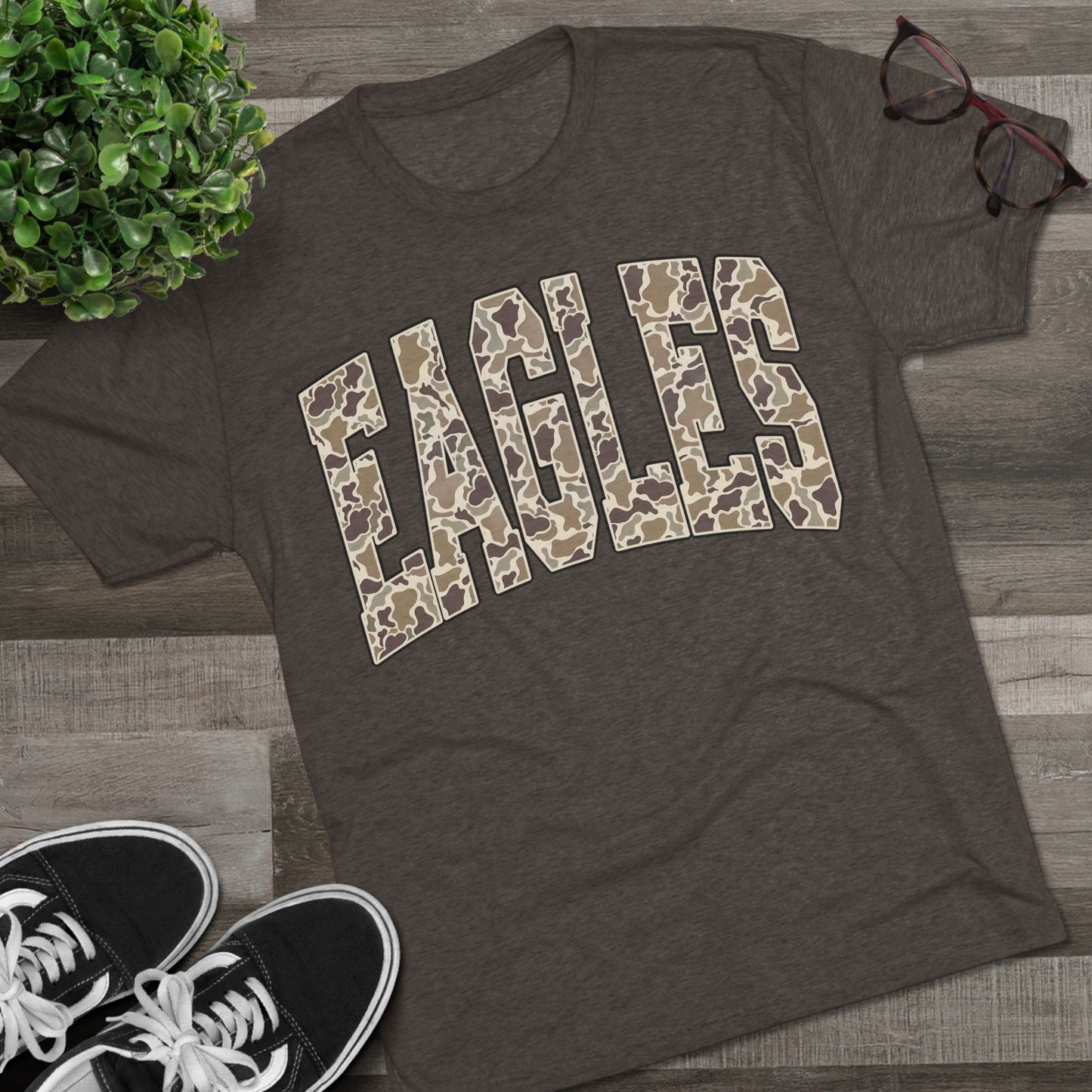 Eagles Camo Triblend Tee